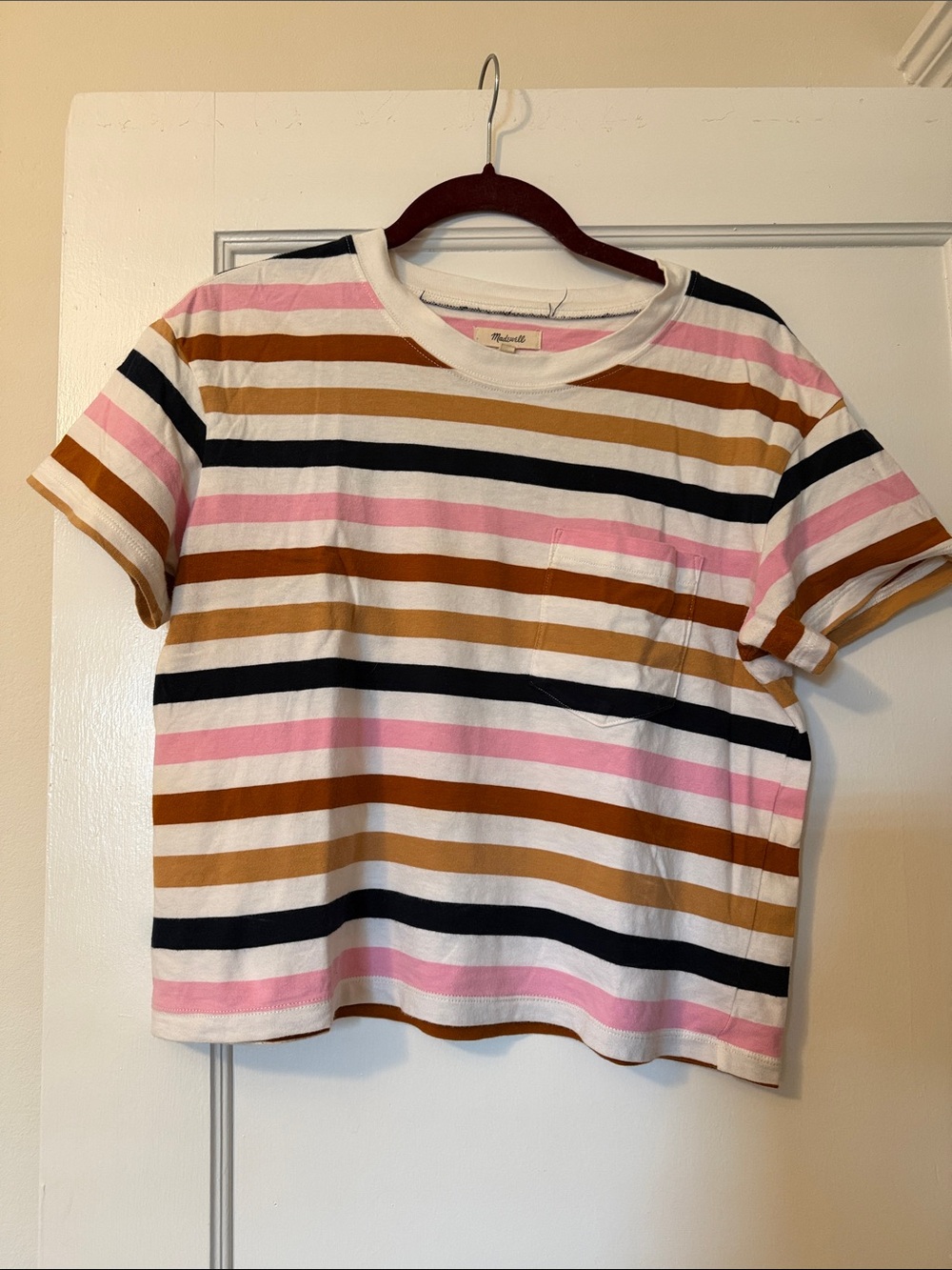 Madewell Striped Pocket Tee 100% Cotton